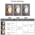 Explore our comparison of energy-efficient LED wall lamps for bedrooms. Featuring smart dimming with tricolor options: warm white (3000K), natural white (4000K), and cool white (6000K). Check the table below for details on models, sizes, colors, and materials of these modern acrylic lighting fixtures.